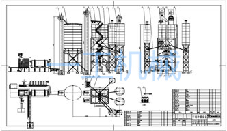 頂置分級儲(chǔ)存砂倉塔樓式干粉砂漿