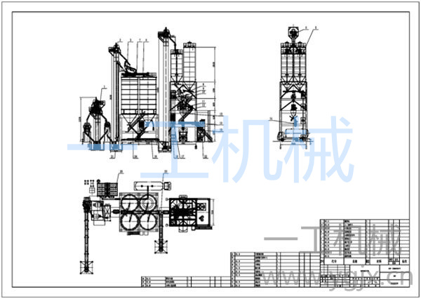 配制砂機(jī)預(yù)拌砂漿生產(chǎn)線圖紙